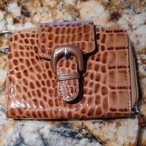 Antonio Melani faux croc wallet, made in Korea. Great condition